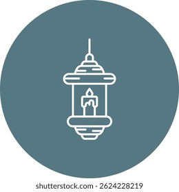 Línea de velas de diseño de iconos de Vector