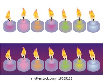 Candles ornament