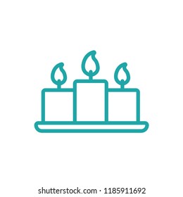 Candles outline icon