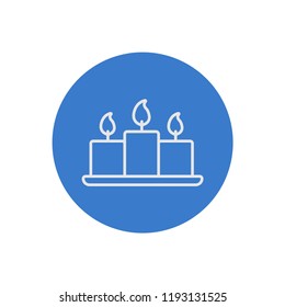 Candles outline icon