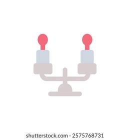 candles party icon flat style