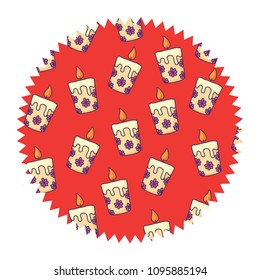 candles pattern design