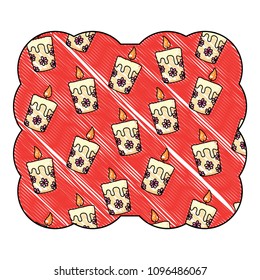candles pattern design