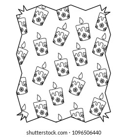 candles pattern design