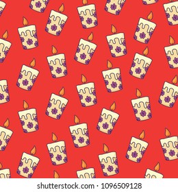 candles pattern design