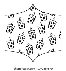 candles pattern design