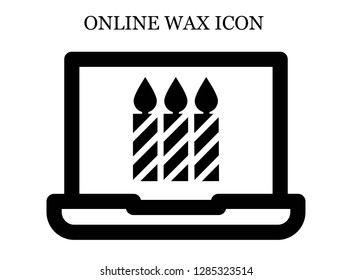 Candles search icon. Editable Candles search icon for web or mobile.