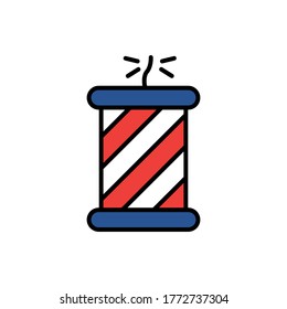 Candles USA flag icon. Simple color vector elements of America icons for ui and ux, website or mobile application