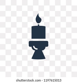 Candles vector icon isolated on transparent background, Candles transparency concept can be used web and mobile