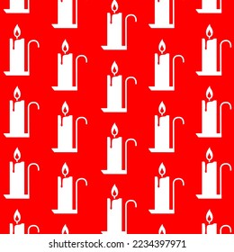 Icono vectorial de velas aislado en fondo rojo, ilustración vectorial, fondo de fondo de fondo de fondo de fondo