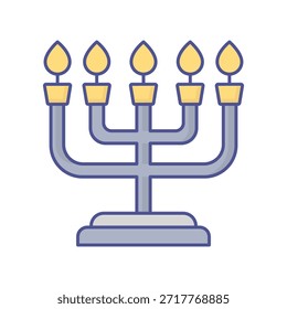 Icono de Vector de velas que puede modificarse o editarse fácilmente
