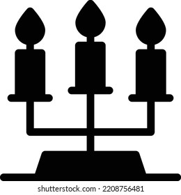 candles Vector illustration on a transparent background. Premium quality symbols. Gyliph vector icon for concept and graphic design.