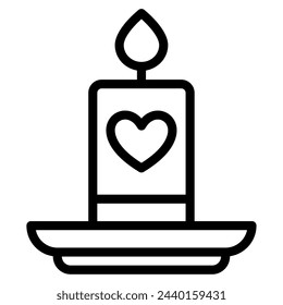 Candles Wedding icon illustration For web, app, infographic, etc