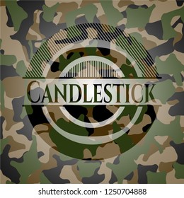 Candlestick camouflaged emblem