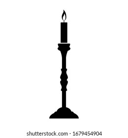 Candlestick or candelabrum icon, vector design