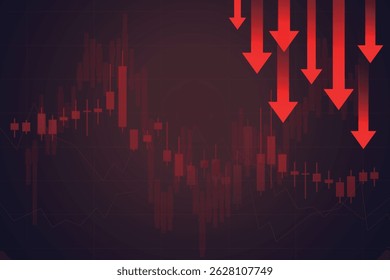 candlestick chart business background vector eps 10
