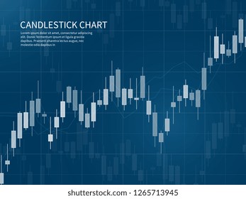 Candlestick Chart. Financial Market Growth Graph. Forex Trading And Stocks Investment Business Vector Concept