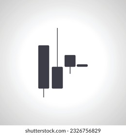 Candlestick Chart Icon. Japanese Candle icon