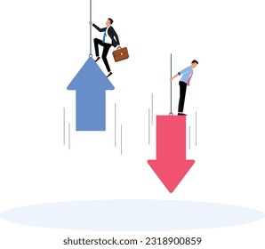 Gráfica de candelabros que muestra el progreso y crecimiento de la empresa. personajes de negocios felices, mercado bursátil o bursátil o comercio de divisas	