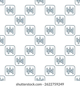 Candlestick chart vector concept buying cryptocurrencies minimal linear seamless pattern