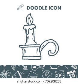 candlestick doodle