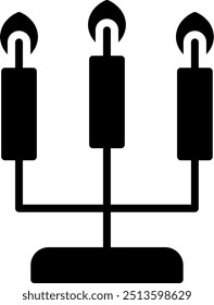 Candlestick Glyph Vector Icon Design