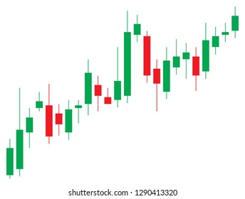 candlestick graph (bar vector design, stock market  business concept)