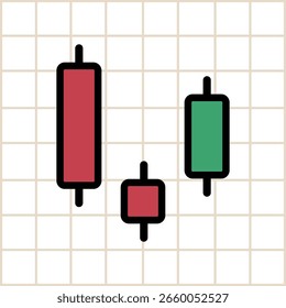 Ícone de castiçal. Ilustração vetorial colorida.