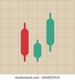 Ícone de castiçal. Ilustração vetorial colorida.