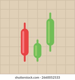 Ícone de castiçal. Ilustração vetorial colorida.