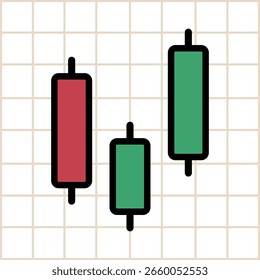 Ícone de castiçal. Ilustração vetorial colorida.