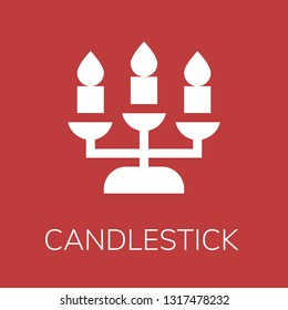  Candlestick icon. Editable  Candlestick icon for web or mobile.