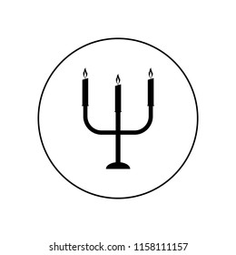  Candlestick Icon Flat. 