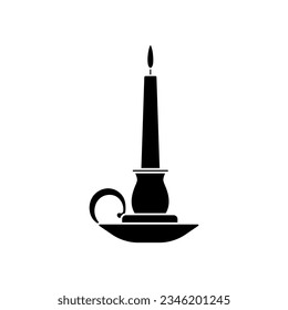 Candlestick icon vector. Candle illustration sign. light symbol or logo.