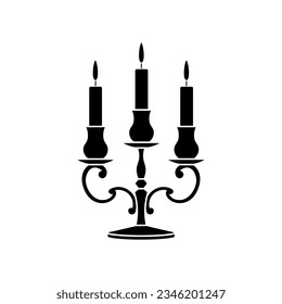 Candlestick icon vector. Candle illustration sign. light symbol or logo.