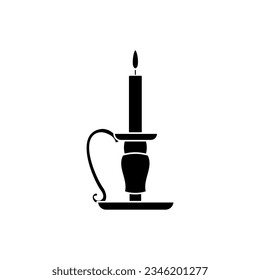 Candlestick icon vector. Candle illustration sign. light symbol or logo.