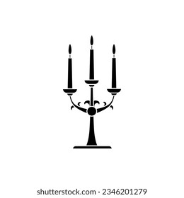 Candlestick icon vector. Candle illustration sign. light symbol or logo.