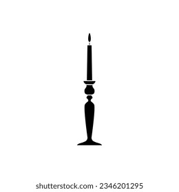 Candlestick icon vector. Candle illustration sign. light symbol or logo.