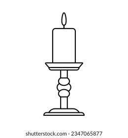 Candlestick icon vector. Candle illustration sign. light symbol or logo.