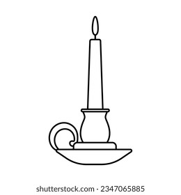 Candlestick icon vector. Candle illustration sign. light symbol or logo.