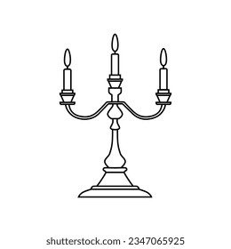 Candlestick icon vector. Candle illustration sign. light symbol or logo.