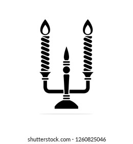 Candlestick icon. Vector concept illustration for design.