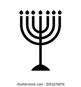 Candlestick icon vector. menorah illustration sign. candles symbol or logo.