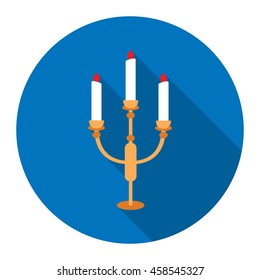 Candlestick lamp icon of vector illustration for web and mobile design