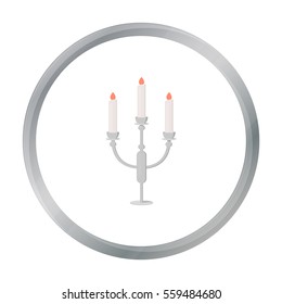 Candlestick lamp icon of vector illustration for web and mobile