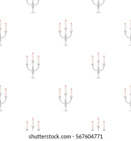 Candlestick lamp icon of vector illustration for web and mobile