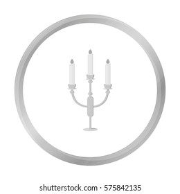 Candlestick lamp icon of vector illustration for web and mobile