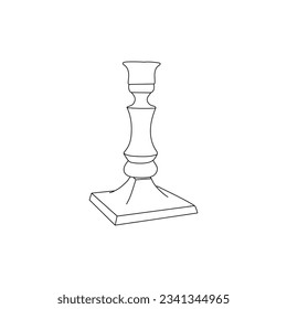 Candlestick line simple Icon Logo Design Vector Template Illustration