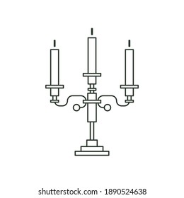 candlestick  line stock vector illustration