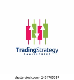Candlestick Logo Design, Trading Logo Design